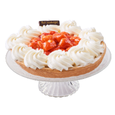 Verse aardbeienvlaai heel